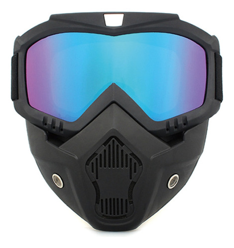 Mascara Y Goggles Anti Uv Para Moto Bicicleta Esquí 