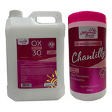 Kit Ox Chantilly 5l + Pó Descolorante 500g Melanina Bronze