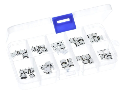 Caja Pin De Carga 10 Modelos Distintos, 10 Unidades Cada Uno