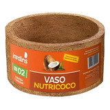 Vaso De Fibra Coco N° 2 Nutricoco 9,5cmx16cm