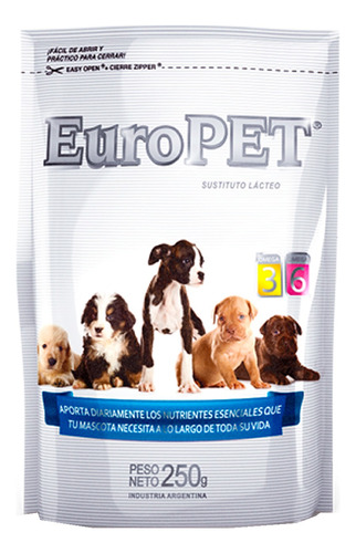 Leche Cachorro Premium Sustituto Lacteo Europet = Perrolac