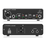 Placa De Audio Behringer Umc22 Usb 2 Canales Con Pre Midas