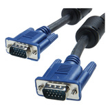 Cable Vga A Vga Macho Doble Filtro 1.5 Metros Monitor Led Pc