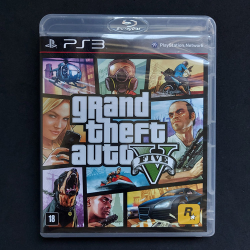 Jogo Original Gta 5 Para Ps3 - Completo - Usado.