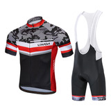 Conjunto De Jersey De Ciclismo De Verano Lixada, Camisa De B