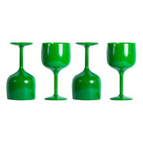 Copas Gin Acrilico 637 Ml - Pack 4 - Verde