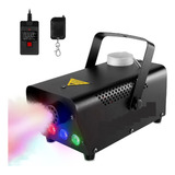 Máquina De Humo Con 3 Luz Led Rgb Y Control Remoto Dj 600w 