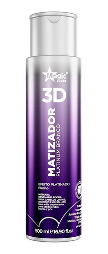Matizador Magic Color Efeito Platinado Platinum Branco 500ml