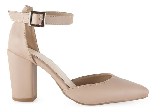 Zapatilla Puntal Tacon Dama Pulsera Mujer Casual