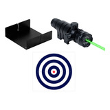 Mira Laser Longo Alcance Trilho 22mm Airgun Airsoft + Alvos