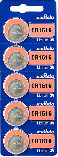 Batería Pila Cr1616 Murata Sony Original Litio, 3v, Pack X 5