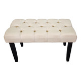 Banqueta Para Cama Pie De Cama Capitone Chenille Premium