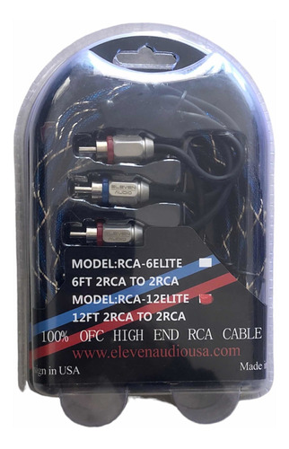 Cable Rca 12 Pies Cobre 100% Chapado En Plata Premium