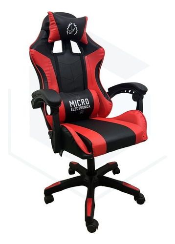 Silla De Escritorio Mechanic Pro 90 Pro90 Gamer Ergonómica  Roja Y Negra Con Tapizado De Cuero Sintético