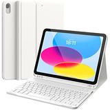 Funda + Teclado Para iPad 10.9 10ma Gen Blanco