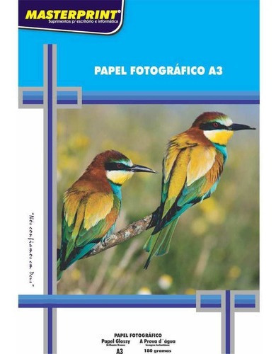 Papel Fotografico Inkjet A3 180g