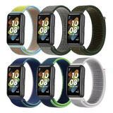 6 Correas De Reloj De Nailon For Huawei Band 7