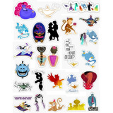 Planilla De Stickers Aladin 28 Cm Aprox