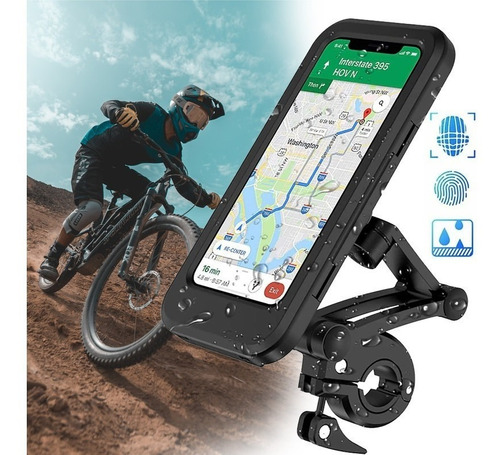 Moto Porta Celular Motocicleta Bicicleta Impermeável 360º