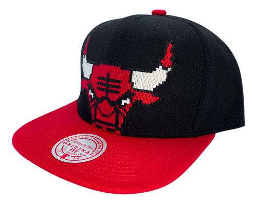 Gorra Mitchell & Ness Chicago Bulls 8 Bit Xl Hwc Ajustable