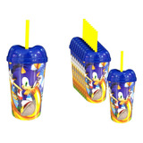 Vaso Pitillo Sorpresa X12 Sonic Fiesta Obsequio