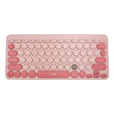 Teclado Gamer Oex Retro Rosa Tc510 Qwerty Português Brasil