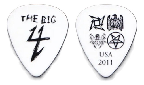 Palheta Guitarra Big 4 Metallica Slayer Megadeth Anthrax