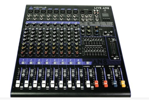 Consola De Sonido Audiolab Live An8 Efectos Y Ecualizador 