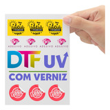 01 Folha A3 Dtf-uv- Adesivo Personalizado Cmyk+w+v