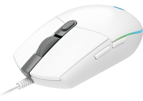 Mouse Logitech G Gamer G203 Lightsync Rgb Com Fio Wh Cor Branco