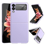 Funda Para Samsung Galaxy Z Flip 3 5g Resistente Violeta