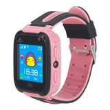 Reloj Inteligente Teléfono Smart Watch Niño Gps Chip Tel Color De La Correa Rosa Color De La Caja Blanco