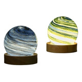 Lámpara Planeta,pantalla Escritorio Planeta Arcoíris Ensueño