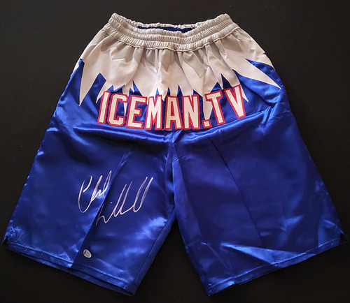 Short Autografiado Chuck Liddell Ufc Mma Ice Man Hof Legend