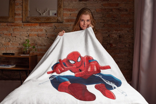 Manta Solteiro Spider-man Homem-aranha Heróis Presente 
