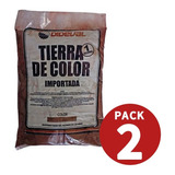 Tierra De Color Rojo  Bolsa 1 Kg Pack 2 Unidades