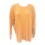 Sweater Positano Oversize ,cuello Redondo ,bicolor 