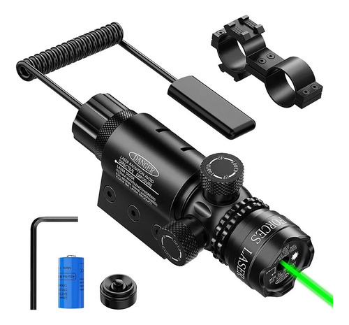 1traçante Mira Laser Verde Suporte Cano Universal Caça Rifle