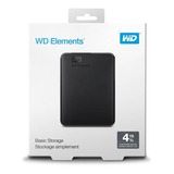 Western Digital Disco Rigido Usb 4tb Elements Usb 3.0