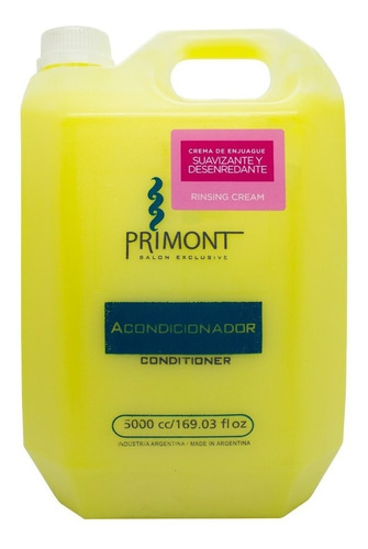 Primont Acondicionador Suavizante Desenredante Pelo 5lt 3c