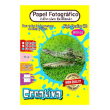 Papel Fotografico Brillante Adhesivo Stiker 50 Hojas Tam A4