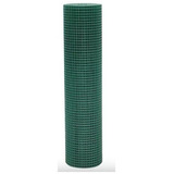 Malla Soldada Plastificada Verde 1/2  Alto 90cm Largo 10mts.