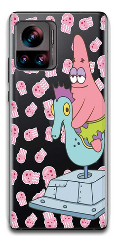 Funda Bob Esponja 4 Transparente Para Motorola Todos