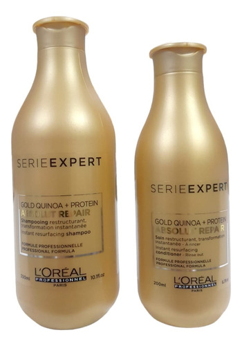 Kit Loreal Absolut Repair Shampoo X300 + Acondicionador X200