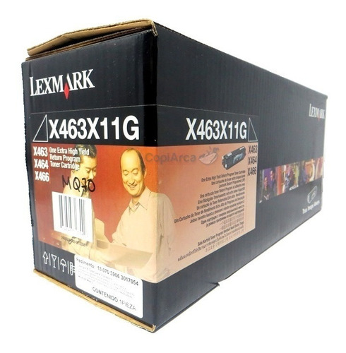 Lexmark X463 X464 Toner Negro Facturado X463x11g