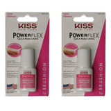 Kit Com 2 Colas De Unhas Postiças Kiss New York Brush-on