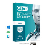 Eset® Internet Security * Tienda Oficial * 4 Pc - 1 Año