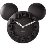 Reloj De Pared Con Diseño De Mickey Mouse Y Números En 3d