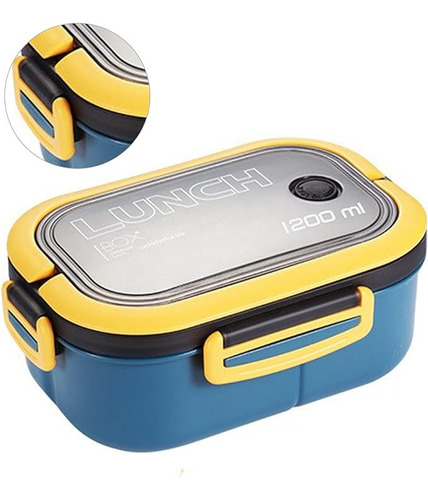 Tupper Térmico Lunch Box 2 Niveles 1200ml Cubiertos Incluido