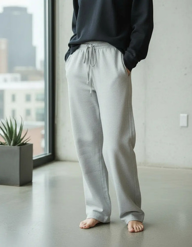 Pantalón Dama Brillos Baggy Deportivo 2 Bolsillos